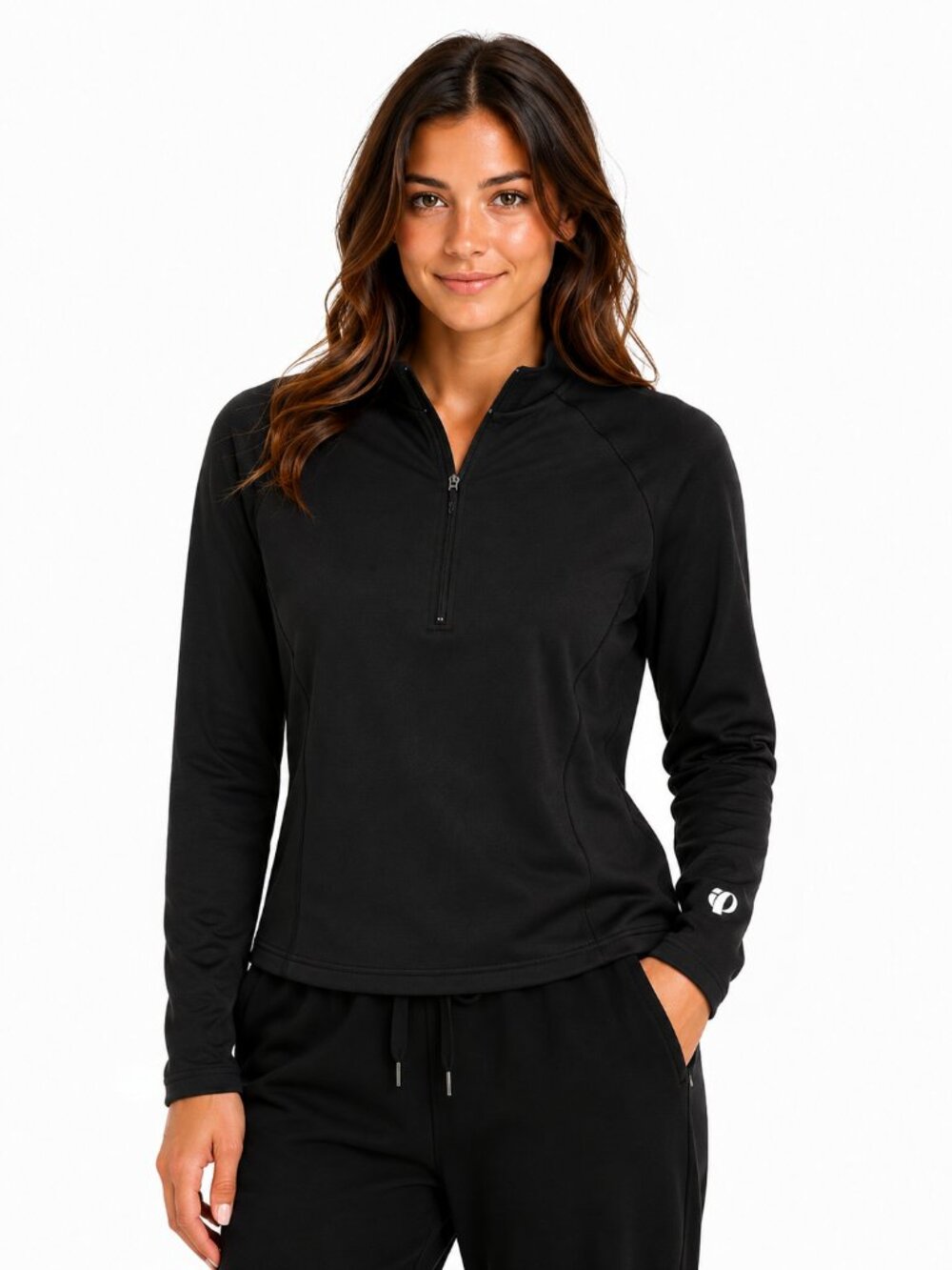 PEARL IZUMI Black Technical Performance Half Zip Cycling Pullover Size M